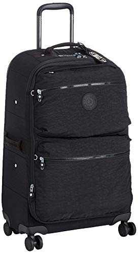 Kipling CITY SPINNER M Trolley mediano extensible de 4 ruedas, Negro (Black Noir)