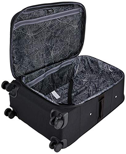 Kipling CITY SPINNER M Trolley mediano extensible de 4 ruedas, Negro (Black Noir)