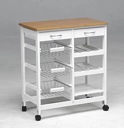 Kit Closet 7040028001 - Carro de cocina completo, madera/blanco, 76 x 37 x 67