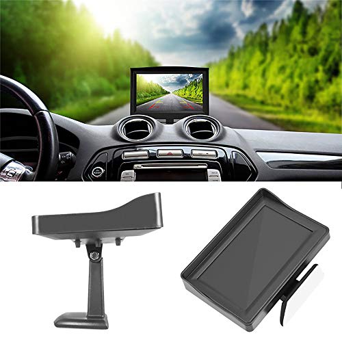 Kit de Cámara Marcha Atrás para Coche, Cámara de Visión Trasera de 4,3", Kit de Monitor con 12 LED IR de Visión Nocturna, Cámara de Marcha Atrás Impermeable para Furgonetas, SUV, Camionetas, Camiones