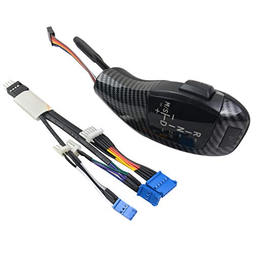 Kit de modificación automática de palanca de cambio de marchas LED compatible con 1 Serie E84 E81 E87 E82 E88 3 Serie E90 E91 E92 E93 Z4 E89 (Fibra de carbono)