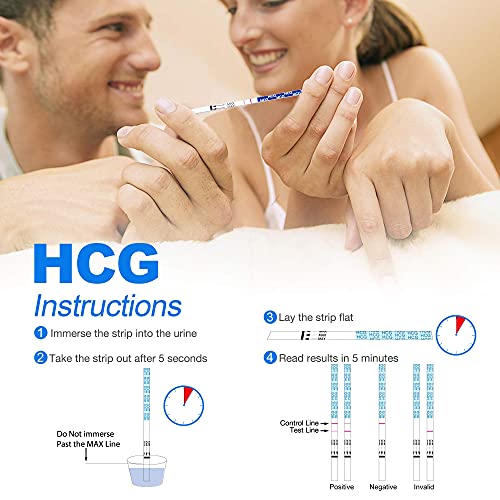 Kit prueba de ovulación MOMMED HCG15-LH40, 15 pruebas de embarazo y 40 tiras de test de ovulación con 55 vasos de orina Prueba de embarazo temprana confiable y rápida