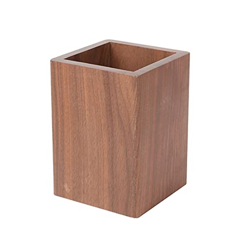 KIY 7 7JD Soporte de papelería de Madera Premium Vintage Walnut PENDIENDO PENDIENDO Caja DE Ajuste DE LA ESCRITORIZACIÓN DE LA Escuela para LA Escuela DE Oficina del HOGAR (Color : Square)