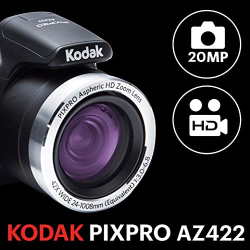 Kodak Astro Zoom AZ422 Cámara digital, 20MP, 1/2.3" CCD, 5152 x 3864 Pixeles, Negro