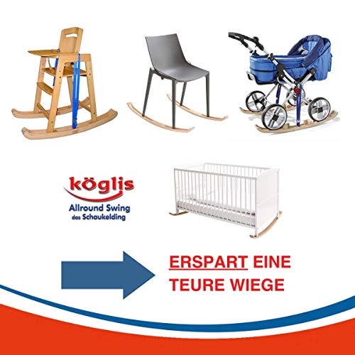 Köglis Allround Swing Sp330 mm – Estructura de madera para cuna – Cuna – Cuna – Balancín – Silla mecedora – Soporta hasta 100 kg