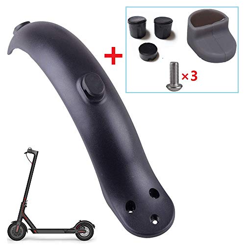 Konesky Guardabarros Trasero, Reemplazo Scooter Eléctrico Compatible con Xiaomi Mijia M365 Guardabarros de Guardabarros Pieza de Reparación de Guardabarros con Gancho (Negro)