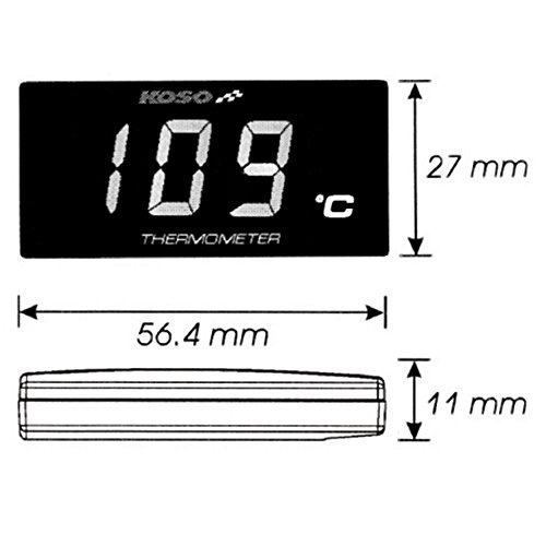 KOSO Termómetro BA024B10 Estilo superdelgado