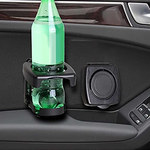 kpysit Soporte Vaso Coche, Posavasos Coche Ajustable, 3pcs Plegable Soporte de plástico para Bebidas, con Tornillos y Adhesivos, Que se Utiliza para Fijar la Taza en el Coche(Gris, Beige, Negro)