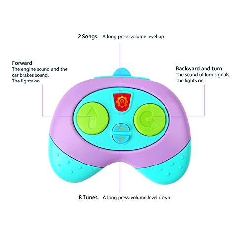 kramow Coche teledirigido niños 2 años,Juguetes niños 2 años,Música y Luces