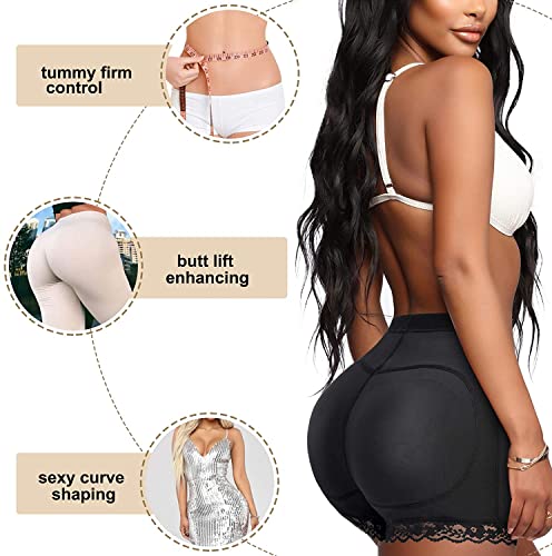 KUMAYES Mujer Braguitas Moldeadoras Braga Faja Pantalón Reductora Push Up Relleno Bragas Nalgas Control de Barriga Levanta Glúteos Shapewear