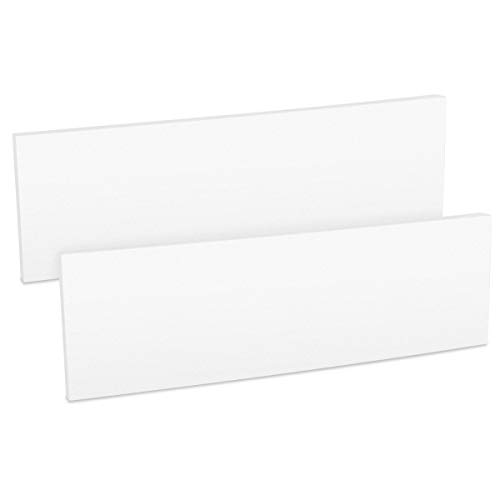 kwmobile Parachoques para Garaje - 2X Protector de Pared Esquina y columnas de Parking - Protectores paragolpes de Espuma - 40 x 12 x 1.5 CM Blanco