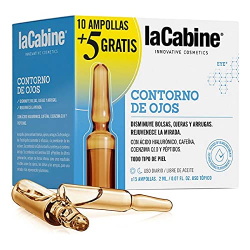 La Cabine Ampollas Contorno De Ojos Promo 10 X 2 Ml + 5 X 2 Ml 22 G, Vanilla, 6 Unidad