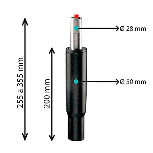 La Silla de Claudia - Pistón de gas estándar corto para silla de oficina muelle repuesto de calidad sillas giratoria soporta 120 kg