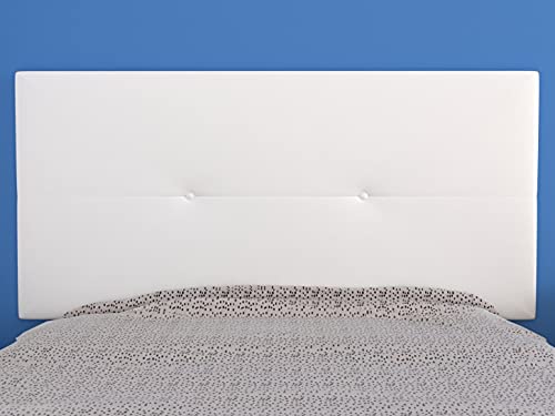 LA WEB DEL COLCHON - Cabecero tapizado Julie para Cama de 105 (115 x 55 cms) Blanco