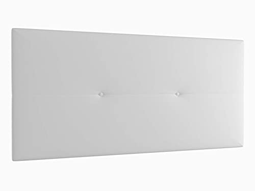 LA WEB DEL COLCHON - Cabecero tapizado Julie para Cama de 105 (115 x 55 cms) Blanco