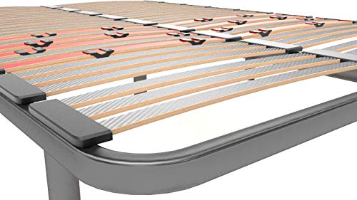 LA WEB DEL COLCHON Somier Multiláminas Regulador 135 x 200 x 5 cms. (7 Patas Incluidas)