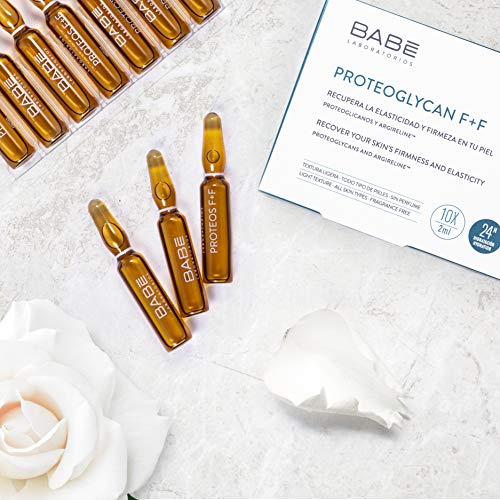 Laboratorios Babé Ampollas Faciales Proteoglicanos + Argireline, Hidratación 24 Horas, Rostro Rejuvenecido, Efecto Tensor, Efecto Botox, Efecto Flash, Reestructurante - 20 ml