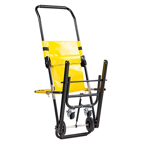 Ladder Silla de Escalera Plegable, Sillas de Escalera para Ascensores médicos para Subir y Bajar escaleras, escaleras estrechas y pasillos Silla de evacuación, Capacidad de 300 Libras