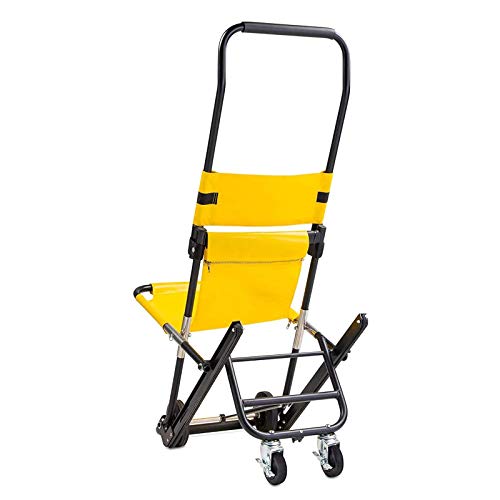 Ladder Silla de Escalera Plegable, Sillas de Escalera para Ascensores médicos para Subir y Bajar escaleras, escaleras estrechas y pasillos Silla de evacuación, Capacidad de 300 Libras