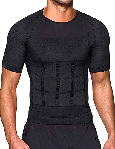 LaLaAreal Hombres Body Shaper Chaleco Reductor Adelgazantes Camisa De Compresión Pecho Abs Abdomen Slim Tank Top Camiseta Corsés Deportivos