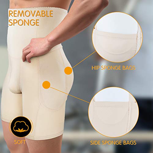 LaLaAreal Pantalones Fajas Hombre Ropa Interior Moldeadora de Cuerpo Reductora Fitness Running Boxeo