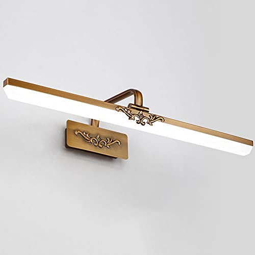 Lámpara De Espejo LED Lámpara De Pared De Tocador De Baño Vintage, Iluminación De Cuadro De Marco, Luces De Tocador De Granja Lámparas Frontales De Espejo Para Baño Tocador De Tocador Aplique De Tocad