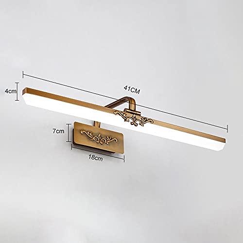 Lámpara De Espejo LED Lámpara De Pared De Tocador De Baño Vintage, Iluminación De Cuadro De Marco, Luces De Tocador De Granja Lámparas Frontales De Espejo Para Baño Tocador De Tocador Aplique De Tocad