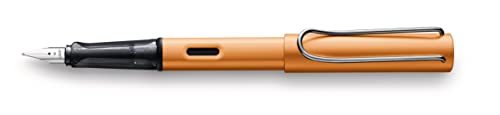 LAMY 1233453 AL-star 27 - Pluma estilográfica de aluminio en color bronce con mango transparente y muelle de acero, grosor M