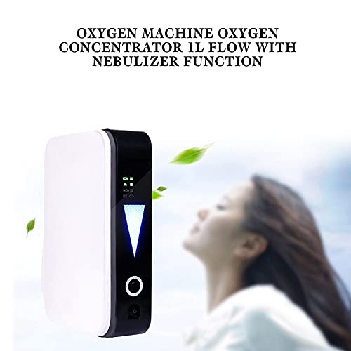 LANGYA Concentrador portátil de oxígeno máquina de oxígeno 1L / minOxygen máquina humidificadores con con nebulizador Anion función para el Uso de Viajes en el hogar