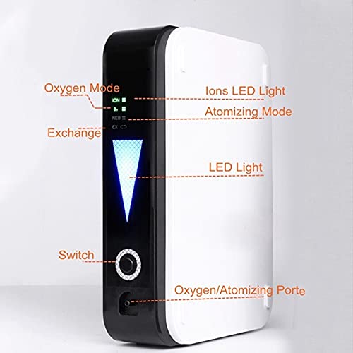 LANGYA Concentrador portátil de oxígeno máquina de oxígeno 1L / minOxygen máquina humidificadores con con nebulizador Anion función para el Uso de Viajes en el hogar