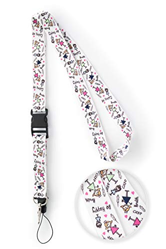 Lanyard Care. Ideales para llevar colgando con la tarjeta de identificación, llaves, tijeras, esparadrapo o simplemente porque son bonitos.