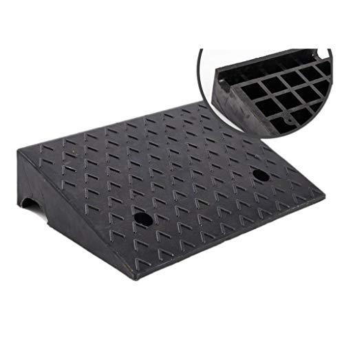 Las rampas de Goma Pesada, almacenaje ocasion rampas de Carga Fuerte Capacidad portante Rampas Negro Antideslizante Curb (Size : 48 * 33 * 11CM)