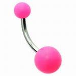 LAURITAMI Piercing Ombligo 10mm Acero Quirúrgico 14G Barra de Vientre Barbell Curvado con CZ Ópalo Cuerpo Pendientes