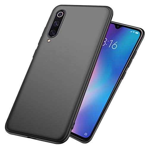 LAYJOY Funda Xiaomi Mi 9 SE, Ligera Carcasa Silicona Suave TPU Gel Bumper Case de Protectora [Antideslizante] [Anti-Golpes] Cover Caso para Xiaomi Mi 9 SE (2019) 5,97 Pulgadas -Negro