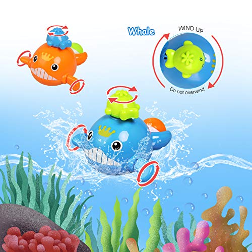 LEADSTAR Juguetes de Baño para Bebé,12PCS Juguetes Bañera Flotante con Juegos de Pesca para Bebe Niños Agua Piscina Baño Playa Regalo Bueno de Cumpleaños Navidad