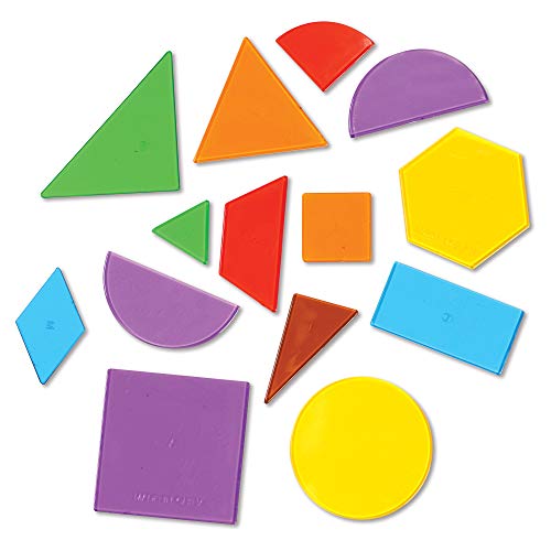 Learning Resources- Cubo de Formas geométricas translúcidas, Color (LER1766)