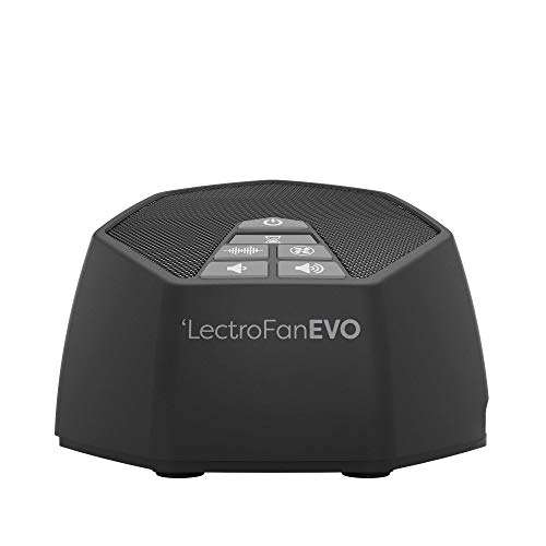 LectroFan Evo - Máquina de Ruido Blanco con 22 Sonidos Únicos de Ventiladores y Ruido Blanco y Temporizador de Sueño – Adaptadores Europa y EE.UU (Negro)