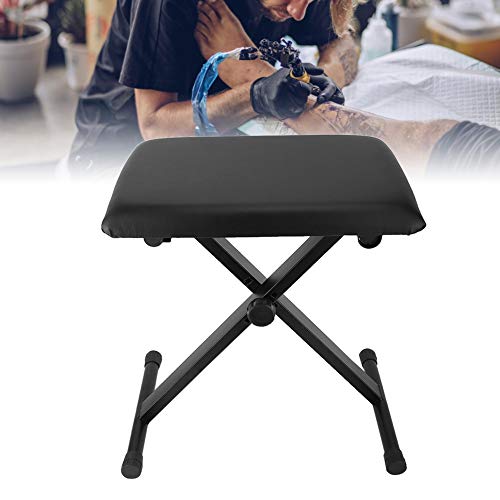 Lecxin Taburete para reposapiernas, Altura Plegable Ajustable 47 cm 50 cm 52 cm Tatuaje reposapiernas Taburete Soporte para piernas Soporte para reposapiernas Soporte con cojín Grueso