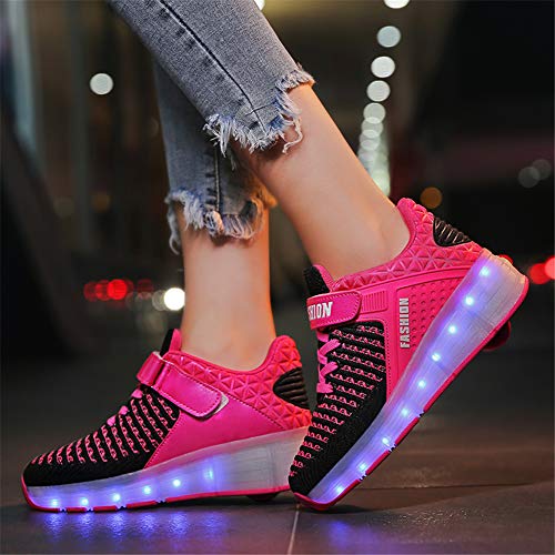 Led Luces Zapatos con Ruedas para Pequeños Niños y Niña Automática Calzado de Skateboarding Deportes de Exterior Patines en Línea Brillante Mutilsport Aire Libre y Deporte Gimnasia Running Zapatillas