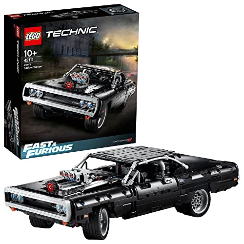 LEGO 42111 Technic Dom's Dodge Charger, Maqueta de Coche de Fast and Furious para Construir, Regalo Original, Set de Construcción