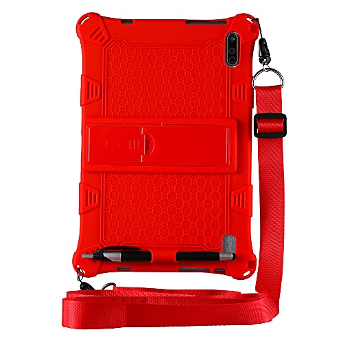 LEHEE Funda para ZONMAI MX2 Tablet 10.1 Pulgada, Silicona Skin Soporte Cubierta a Suaves para niños de Peso liviano Funda para ZONMAI MX2 Tablet 10.1 Pulgada, Rojo