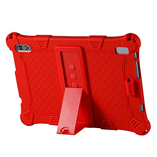 LEHEE Funda para ZONMAI MX2 Tablet 10.1 Pulgada, Silicona Skin Soporte Cubierta a Suaves para niños de Peso liviano Funda para ZONMAI MX2 Tablet 10.1 Pulgada, Rojo