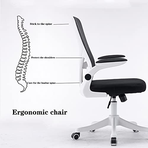 lei shop Silla De Oficina Ergonómica,Silla para Computadora para Oficina En Casa,Respaldo Alto De Malla Transpirable Y Silla De Asiento Acolchado.