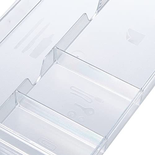 Leitz 52150002 - Bandeja organizadora para bucs de cajones Plus y WOW, 4 compartimentos, Transparente, Poliestireno