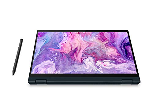 Lenovo IdeaPad Flex 5 - Portátil táctil Convertible 14" FullHD (AMD Ryzen 5-5500U, 8GB RAM, 512GB SSD, AMD Radeon Graphics, Windows 10 en modo S), Color Azul - Teclado QWERTY Español