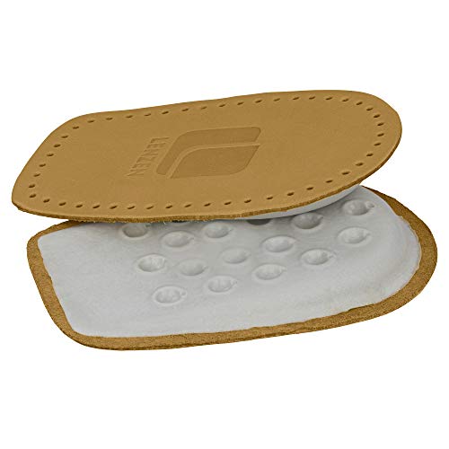 Lenzen 2 Pares Almohadillas de Cuero para el Talón I Plantillas Ortopédicas para Hombre y Mujer (41-43 EU)