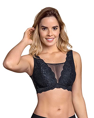 Leonisa Bralette Multiusos Sexy Siempre con Tela Antibacterial y Bolsillos para prótesis de mastectomía