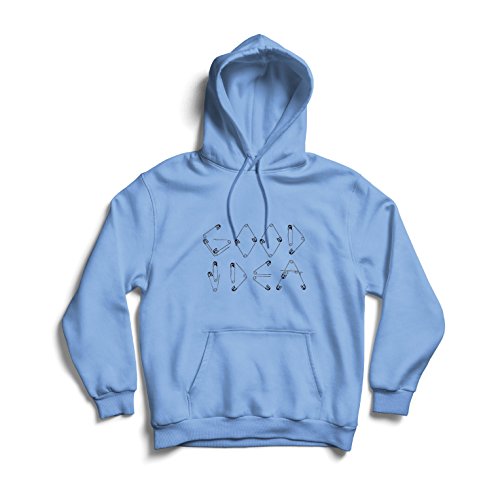 lepni.me Sudadera con Capucha Una Idea Buena - Diseño Divertido para Frikis y empollón, Idea Perfecta de Regalo Divertido (Medium Azul Multicolor)