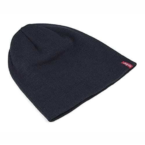 Levi's Otis Beanie, Gorro de punto Unisex adulto, Azul (Blue), Large (Talla del fabricante: L/XL)