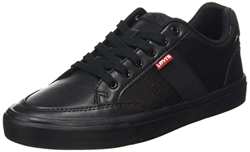 Levi's Turner 2.0, Sneakers para Hombre, Negro (Full Black), 43 EU